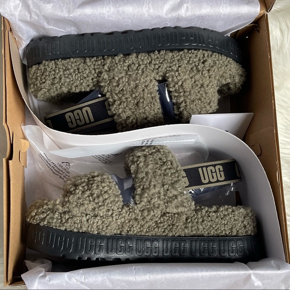 UGG Oh Fluffita Olive Green - Picture 2 of 4